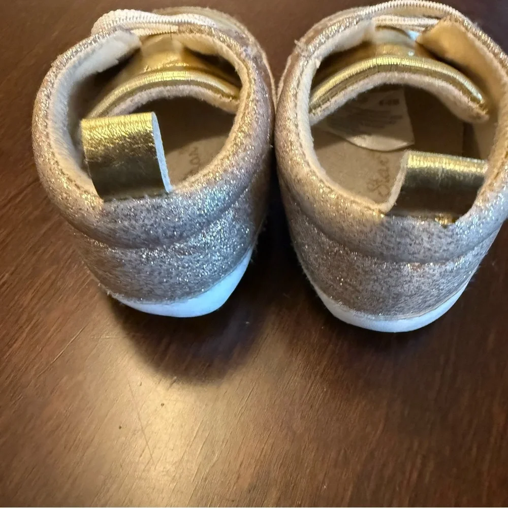 Stylish Kids Shoes Set - Brown and Gold